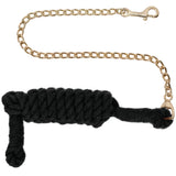 New! Schneiders® Cotton Lead Rope with Chain - Country Scene Saddlery and Pet Supplies