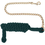 New! Schneiders® Cotton Lead Rope with Chain - Country Scene Saddlery and Pet Supplies
