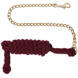New! Schneiders® Cotton Lead Rope with Chain - Country Scene Saddlery and Pet Supplies