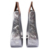 New! Schneiders® Aluminum Engraved Western Padded Stirrups - Country Scene Saddlery and Pet Supplies