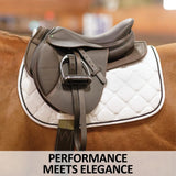 New! Schneiders® Leather and Felt English Half Pad - Country Scene Saddlery and Pet Supplies