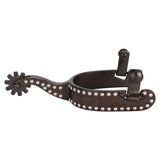 New! Schneiders® Antiqued Brown Steel Spurs with Dots - Country Scene Saddlery and Pet Supplies