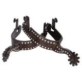 New! Schneiders® Antiqued Brown Steel Spurs with Dots - Country Scene Saddlery and Pet Supplies