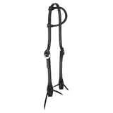 New!Billy Royal® Black Leather Rolled One Ear Headstall - Country Scene Saddlery and Pet Supplies