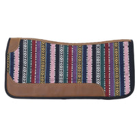 New! Showman 31" x 32" Bright Horizons Contoured Saddle Pad with Felt Bottom