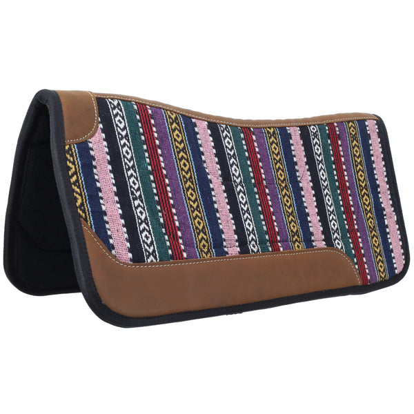 New! Showman 31" x 32" Bright Horizons Contoured Saddle Pad with Felt Bottom