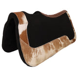 NEW! Showman 24" x 24" Contoured Felt Pad with Cowhide Wear Leathers - Country Scene Saddlery and Pet Supplies