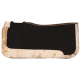 NEW! Showman 31" x 32" Contoured Felt Pad with Cowhide Wear Leathers - Country Scene Saddlery and Pet Supplies