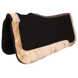 NEW! Showman 31" x 32" Contoured Felt Pad with Cowhide Wear Leathers - Country Scene Saddlery and Pet Supplies