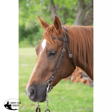 5/8” Floral Tooled Browband Headstall - Country Scene Saddlery and Pet Supplies