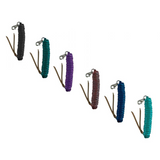5/8" X 14' leather end nylon pro braid training lead - Country Scene Saddlery and Pet Supplies