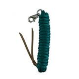 5/8" X 14' leather end nylon pro braid training lead - Country Scene Saddlery and Pet Supplies