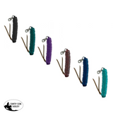 5/8" X 14' leather end nylon pro braid training lead - Country Scene Saddlery and Pet Supplies