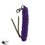 5/8" X 14' leather end nylon pro braid training lead - Country Scene Saddlery and Pet Supplies