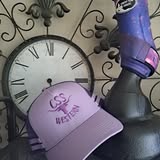New! CSS Western Caps- purple- purple logo - Country Scene Saddlery and Pet Supplies
