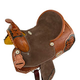 New! Double T Florence Fusion Barrel Style Saddle - 15 Inch - Country Scene Saddlery and Pet Supplies