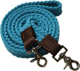 Cotton roping reins with scissor snap ends. - Country Scene Saddlery and Pet Supplies