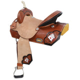 New! Double T Diamond Flush Barrel Style Saddle - 16 Inch - Country Scene Saddlery and Pet Supplies