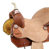 New! Double T Diamond Flush Barrel Style Saddle - 16 Inch - Country Scene Saddlery and Pet Supplies