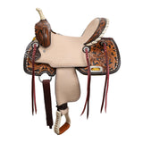 New! Double T Primrose Barrel Style Saddle - 13 Inch 7 inch full bar - Country Scene Saddlery and Pet Supplies