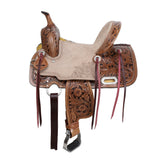 New! Double T Cactus Lily Barrel Style Saddle - 12 Inch - Country Scene Saddlery and Pet Supplies