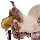 New! Double T Cactus Lily Barrel Style Saddle - 12 Inch - Country Scene Saddlery and Pet Supplies