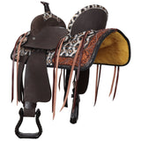 New! Double T Aztec Sunstone Barrel Style Saddle