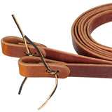 New! 8' x 1" Harness Hot Dipped Leather Split Rein - Made in the USA - Country Scene Saddlery and Pet Supplies