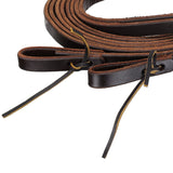 New! 8' x 5/8" Premium Harness Leather Split Rein - Made in the USA - Country Scene Saddlery and Pet Supplies