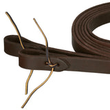 New! 8' x 1" Premium Harness Oiled Leather Split Rein - Made in the USA - Country Scene Saddlery and Pet Supplies