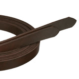 New! 8' x 1" Premium Harness Oiled Leather Split Rein - Made in the USA - Country Scene Saddlery and Pet Supplies