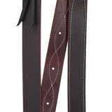 New! Oiled Harness Leather Stitched Latigo - Made in the USA