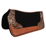 Showman 31" x 32" Cowhand Contoured Black Felt Saddle Pad - Country Scene Saddlery and Pet Supplies