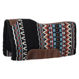 New! Showman 34" x 36" Rodeo Royale Contoured Wool Top Felt Bottom Saddle Pad - Country Scene Saddlery and Pet Supplies