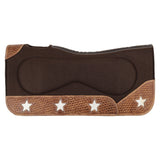 New! Showman 31" x 32" Cosmic Hide Contoured Felt Saddle Pad - Country Scene Saddlery and Pet Supplies