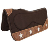 New! Showman 31" x 32" Cosmic Hide Contoured Felt Saddle Pad - Country Scene Saddlery and Pet Supplies