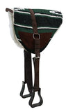 New! Showman Navajo Bareback Saddle Pad with Kodel Fleece Bottom - Country Scene Saddlery and Pet Supplies