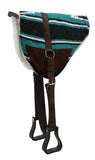 New! Showman Navajo Bareback Saddle Pad with Kodel Fleece Bottom - Country Scene Saddlery and Pet Supplies