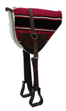 New! Showman Navajo Bareback Saddle Pad with Kodel Fleece Bottom - Country Scene Saddlery and Pet Supplies