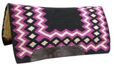 Showman® 34" x 36" Contoured cutter style wool top saddle pad - Country Scene Saddlery and Pet Supplies
