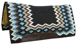 Showman® 34" x 36" Contoured cutter style wool top saddle pad - Country Scene Saddlery and Pet Supplies