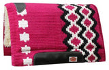 New! Showman™ 36" x 34" 100% Wool Top Cutter Style Saddle Pad with Kodel Fleece Bottom. - Country Scene Saddlery and Pet Supplies