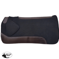 6269X - Black Felt Saddle Pad With Built Up Shoulder Rh