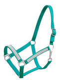 2Ply Medium/Large Pony size nylon halter with crystal noseband and cheeks. - Country Scene Saddlery and Pet Supplies