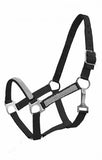 2Ply Medium/Large Pony size nylon halter with crystal noseband and cheeks. - Country Scene Saddlery and Pet Supplies