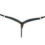 Turquoise Flower Breastplate - Country Scene Saddlery and Pet Supplies