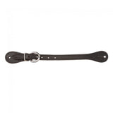 Ladies Plain Leather Spur Straps, Black - Country Scene Saddlery and Pet Supplies