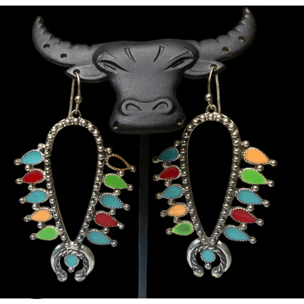 695E - Western Style Earrings Necklace &