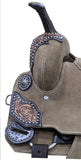14", 15" DOUBLE T Rough Out Barrel style saddle Full QH - Country Scene Saddlery and Pet Supplies