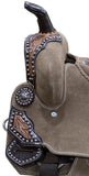 12" DOUBLE T Rough Out Barrel style saddle Semi QH. - Country Scene Saddlery and Pet Supplies